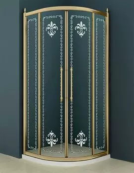 Душевой уголок Cezares Retro (RETRO-R-2-100-SCORREVOLE-CP-G)