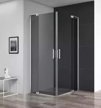 Душевой уголок Cezares Slider 110х110 хром стекло тонированное