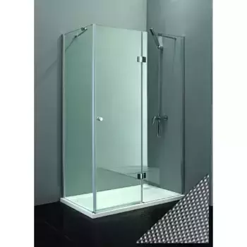 Душевой уголок Cezares Slider 120х90 хром стекло рифленое
