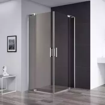 Душевой уголок Cezares Slider 70х80 хром стекло бронзовое