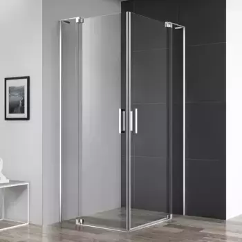 Душевой уголок Cezares Slider 80x90 профиль хром стекло прозрачное