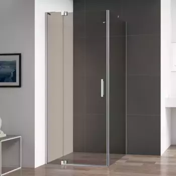 Душевой уголок Cezares Slider 90х100 хром стекло бронзовое