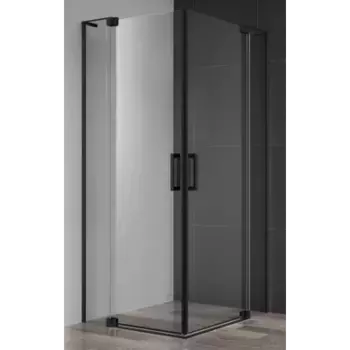 Душевой уголок Cezares Slider 90х70 черный стекло прозрачное