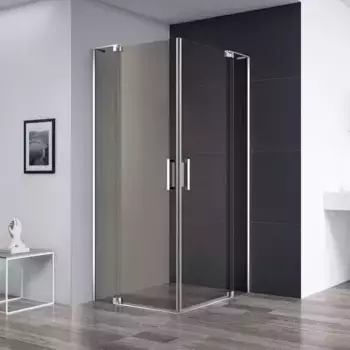 Душевой уголок Cezares Slider 90х70 хром стекло бронзовое