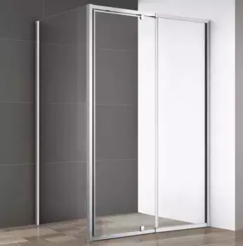 Душевой уголок Cezares Variante 130х195 профиль хром стекло прозрачное