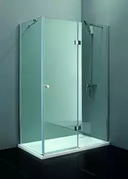 Душевой уголок Cezares Verona 100х90 хром стекло рифленое