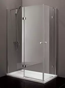 Душевой уголок Cezares Verona 120х100 хром стекло прозрачное