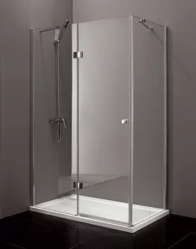 Душевой уголок Cezares Verona 120х100 хром стекло рифленое
