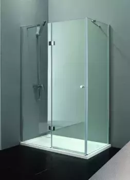 Душевой уголок Cezares Verona 120х90 хром стекло рифленое