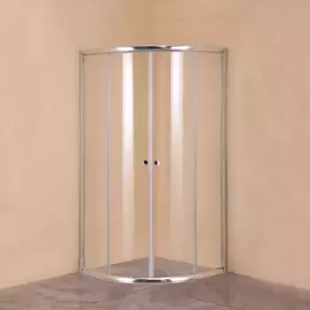 Душевой уголок DIWO Коломна KL01-100TCR/G 100х100, профиль хром матовый
