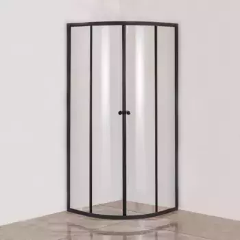 Душевой уголок DIWO Смоленск SM01-100TB/G 100х100, профиль черный