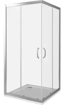 Душевой уголок Good Door Infinity 80х80 профиль хром стекло прозрачное