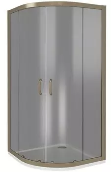 Душевой уголок Good Door Jazze 100х100 профиль бронза стекло тонированное
