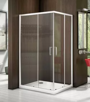 Душевой уголок Good Door Latte 120х80 профиль белый стекло прозрачное