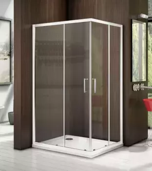 Душевой уголок Good Door Latte 120х90 профиль белый стекло прозрачное