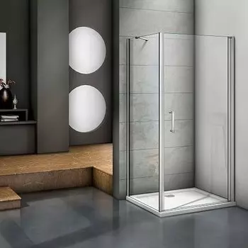 Душевой уголок Good Door Mokka DR+SP 100х100х185 см