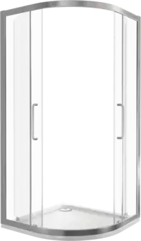 Душевой уголок Good Door Neo 80х80 профиль хром стекло прозрачное