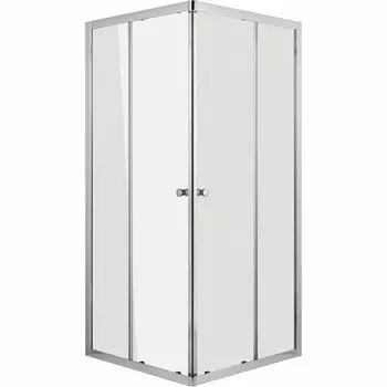 Душевой уголок Grossman Solis 100х100 профиль хром стекло прозрачное