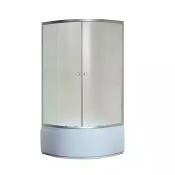 Душевой уголок Niagara Eco 80x80 с поддоном профиль хром стекло матовое