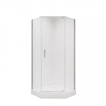 Душевой уголок Niagara Nova NG-6634-08 100x100, пятиугольный, хром
