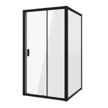 Душевой уголок Niagara Nova 100х90х195 профиль черный стекло прозрачное