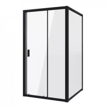 Душевой уголок Niagara Nova 130х100х195 профиль черный стекло прозрачное