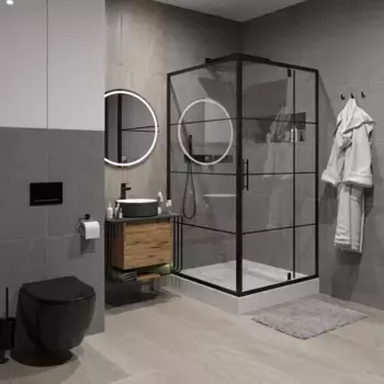 Душевой уголок Niagara Nova NG-0280-08 BLACK 80x80, квадратный, черный