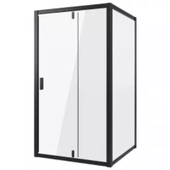 Душевой уголок Niagara Nova 110х90х195 профиль черный стекло прозрачное