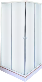 Душевой уголок Parly 80x80 ZFQ81 с поддоном, профиль хром, стекло матовое