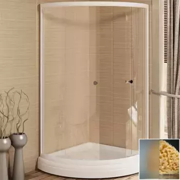 Душевой уголок Radomir Найт 110x110 профиль белый стекло матовое без поддона