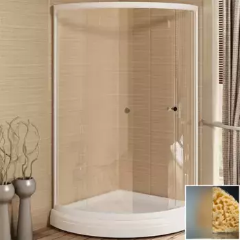 Душевой уголок Radomir Найт 110x110 профиль белый стекло матовое с низким поддоном