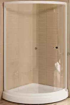 Душевой уголок Radomir Соул 4 120х90 профиль белый стекло прозрачное без поддона