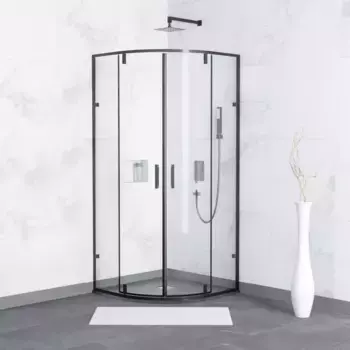 Душевой уголок RGW Classic 90х90 72095599-14 черный, стекло прозрачное
