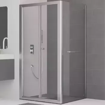 Душевой уголок RGW Classic CL-41-1 80x100 профиль хром стекло прозрачное