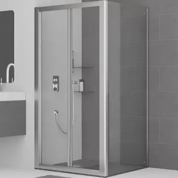 Душевой уголок RGW Classic CL-41 80х70 профиль хром стекло прозрачное