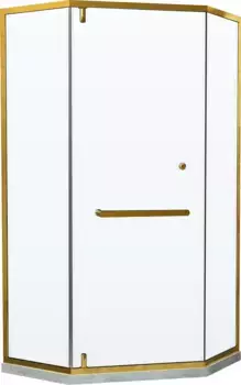Душевой уголок RGW Hotel 90x90 350608499-016 золотой, стекло прозрачное