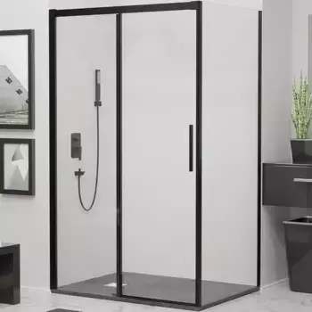 Душевой уголок RGW Leipzig 120х90 34124192-014 черный, стекло прозрачное