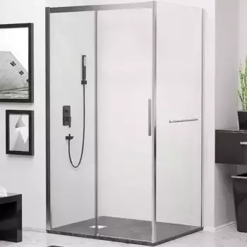 Душевой уголок RGW Leipzig 160х80 341241168-011 хром, стекло прозрачное