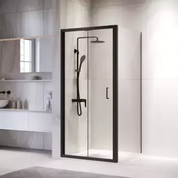 Душевой уголок RGW Passage 100х120 060814202-14 черный, стекло прозрачное