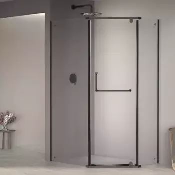 Душевой уголок RGW Passage 100х80 черный стекло прозрачное