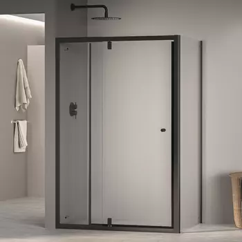 Душевой уголок RGW Passage 100х90 черный стекло прозрачное