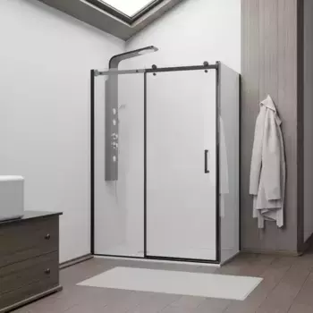 Душевой уголок RGW Passage 170х100 черный стекло прозрачное