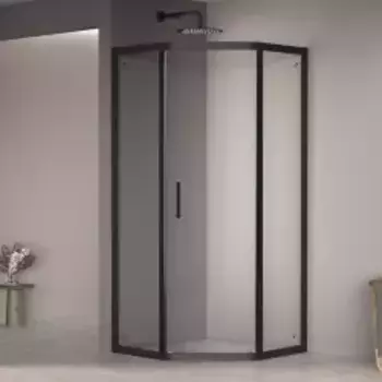 Душевой уголок RGW Passage 90х90 черный стекло прозрачное