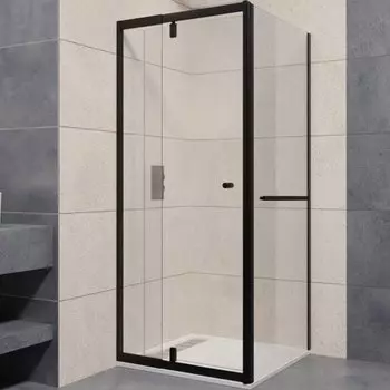 Душевой уголок RGW Passage PA-44-1B 90х100 профиль черный стекло прозрачное