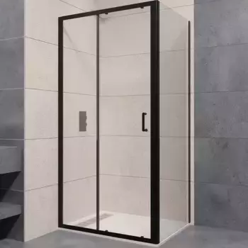 Душевой уголок RGW Passage PA-74B 100x100 410874100-14 профиль черный, стекло прозрачное