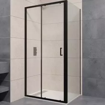 Душевой уголок RGW Passage PA-74B 100x120 410874102-14 профиль черный, стекло прозрачное