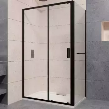 Душевой уголок RGW Passage PA-76-1B 150x80 350876158-14 профиль черный, стекло прозрачное