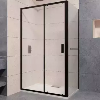 Душевой уголок RGW Passage PA-76-1B 170x80 350876178-14 профиль черный, стекло прозрачное