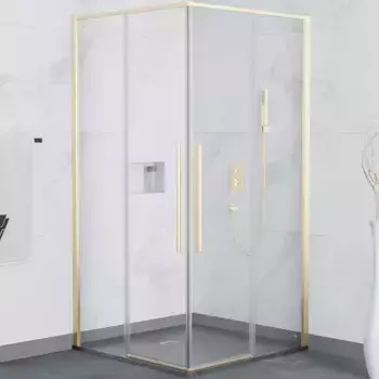 Душевой уголок RGW Stilvoll 100х100 32323100-16 золотой, стекло прозрачное