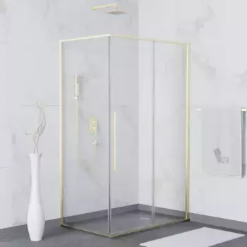 Душевой уголок RGW Stilvoll 100x80 32324280-16 золотой, стекло прозрачное